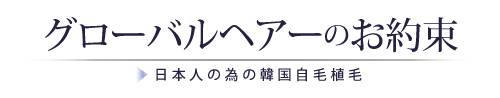 グローバルヘアーのお約束