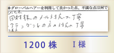 1200株 I様