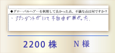 2200株 N様
